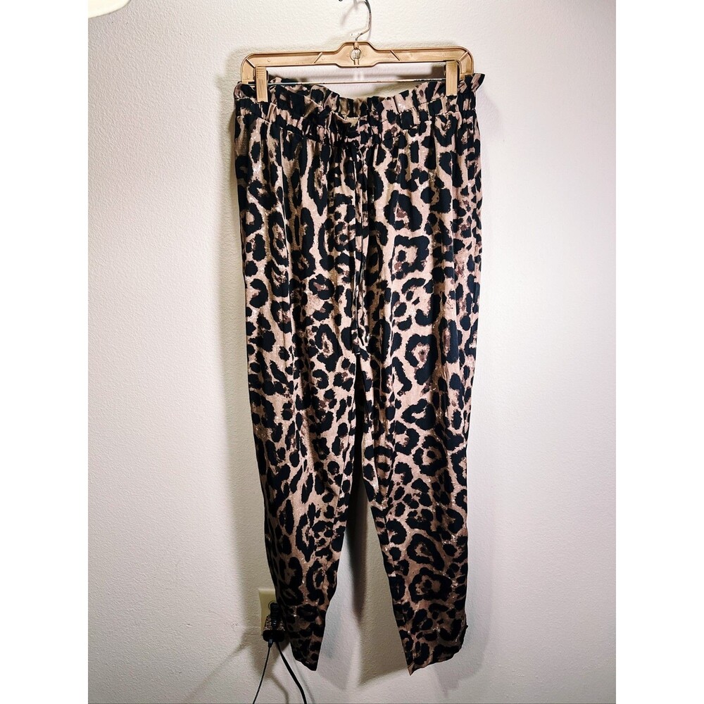 Boutique Pants Size 2XL Modern Animal Print Boho Chic Indie Sleaze Wide Pants